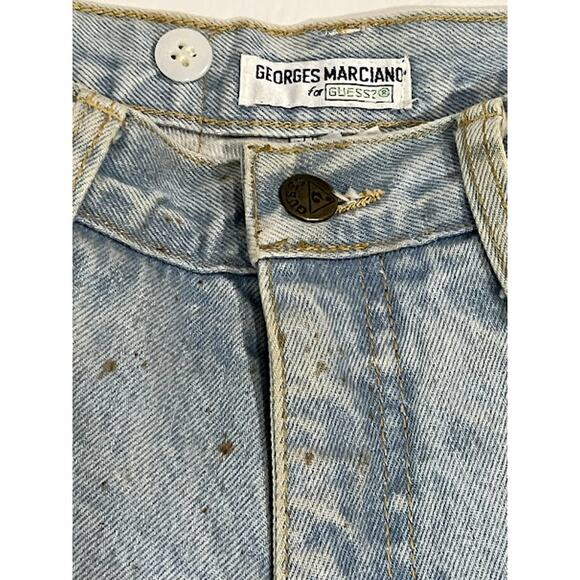 Vintage GUESS Georges Marciano Jeans Mens Blue Acid Wash Denim 80s 90s 36X30 - Picture 5 of 7
